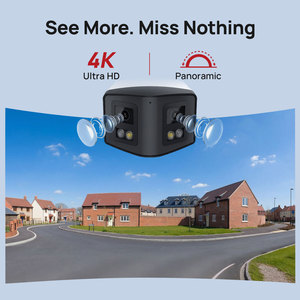 Caméra de sécurité IP PoE panoramique à double objectif 4MP 8MP 180 degrés compatible Hik, caméra de surveillance extérieure en métal plein format, caméra bullet CCTV - Product Image 4