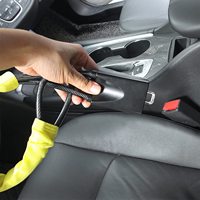Antivol pour Volant de Voiture avec Câble Rétractable en Acier et Verrouillage de Boucle de Ceinture