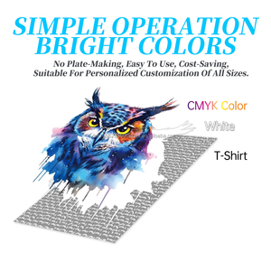 Stampante DTG di Grande Formato a Una Stazione con Testina Brother, 5 Colori, Stampante Tessile DTG Automatica per Magliette - Product Image 2