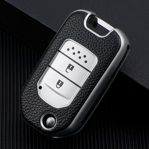 Housse de clé de voiture en cuir TPU avec <span class=keywords><strong>porte</strong></span>-clés pour <span class=keywords><strong>Honda</strong></span> Accord <span class=keywords><strong>Civic</strong></span> Passport Pilot Odyssey Ridgeline HRV CRV accessoires de voiture - Product Image 3