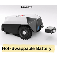 Tondeuse à gazon robotisée Lawnova, tondeuse à gazon robotisée sans limites de zone de couverture, tondeuse à gazon robotisée autonome, tondeuse à gazon robotisée domestique, tondeuse à gazon robotisée à braquage zéro et navigation NRTK