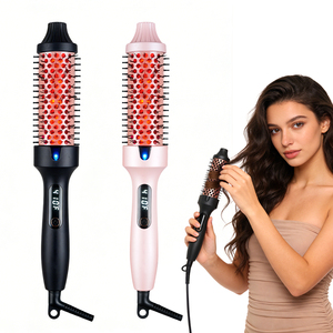 <span class=keywords><strong>Fer</strong></span> à friser numérique infrarouge LCD, 6 réglages de température, <span class=keywords><strong>fer</strong></span> à friser à ions négatifs, <span class=keywords><strong>chaleur</strong></span> infrarouge pour la protection des cheveux - Product Image 1