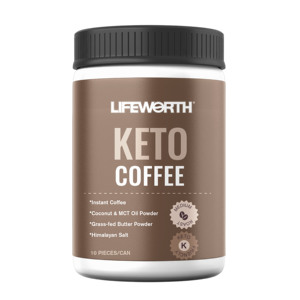 LIFEWORTH <strong>Keto</strong> Arabic Coffee Natural Flavor Powder Dosage Form Aids in Weight Loss - Product Image 3