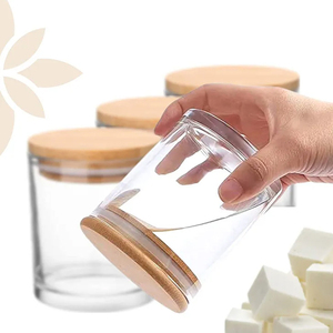 300ml leere Luxus-Glas kerzen gläser mit Deckel Großhandel Custom <span class=keywords><strong>Candle</strong></span> Vessels Bulk Einzigartiger Premium-Kerzen behälter aus dickem Glas - Product Image 4
