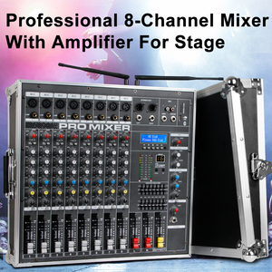 YAIKA GT8 Amplificateur de mixage professionnel 550w*2, mixeur numérique, amplificateur de mixage audio 8 canaux - Product Image 4