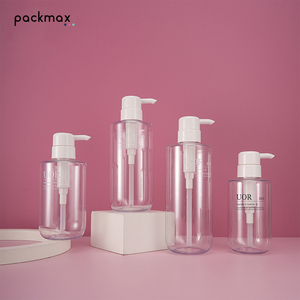 Factory large capacity 300-500ml thick PET round bottom shampoo <b>pump</b> <b>bottle</b>, cosmetic packaging lotion <b>bottle</b> - Product Image 5