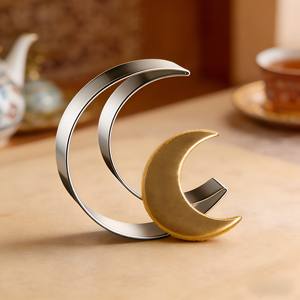 <span class=keywords><strong>Emporte</strong></span>-pièces Eid Mubarak Ramadan en acier inoxydable, motifs lanterne islamique, chameau, lune, moule à biscuits et fondant, outil de pâtisserie DIY, OEM ODM personnalisé - Product Image 5