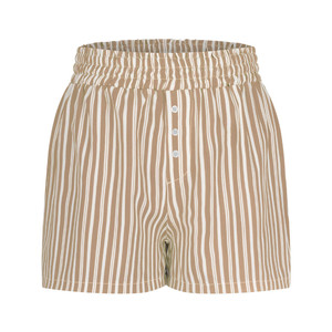 RTS 2026 <strong>for</strong> Spring/Summer Cross-Border New Best-Selling <strong>Womens</strong> Striped Button Fly Casual Polyester Commuter <strong>Shorts</strong> - Product Image 6