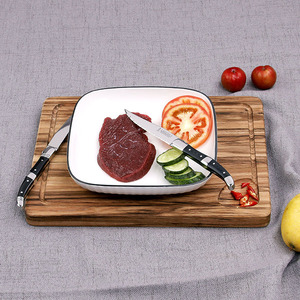 Set de couteaux à steak et fourchette <span class=keywords><strong>Laguiole</strong></span> en inox <span class=keywords><strong>couteau</strong></span> de <span class=keywords><strong>cuisine</strong></span> accessoires de <span class=keywords><strong>cuisine</strong></span> avec manche en bois - Product Image 5
