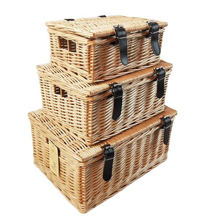 Wicker Craft handmade bán buôn liễu cản trở Bộ dệt wicker lưu trữ Quà Tặng Dã Ngoại giỏ tùy chỉnh thiết kế