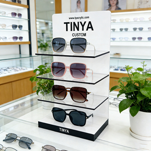 TINYA Présentoir <span class=keywords><strong>de</strong></span> Comptoir Moderne Multi-Niveaux en Acrylique Transparent <span class=keywords><strong>pour</strong></span> Lunettes <span class=keywords><strong>de</strong></span> Soleil et Verres Optiques – Idéal <span class=keywords><strong>pour</strong></span> Magasins <span class=keywords><strong>de</strong></span> Détail - Product Image 2