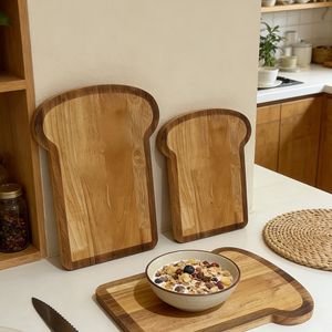 Tabla de cortar de madera de caucho extra grande antideslizante para uso doméstico - Product Image 2