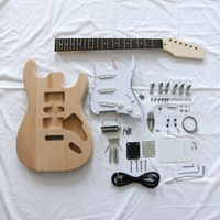 Usine chinoise produisant des guitares électriques pour débutants avec corps en acajou, 6 cordes, faciles à assembler soi-même