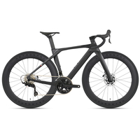 Vélo de course sur route aérodynamique professionnel Twitter T10pro avec roues en carbone 700c, freins à disque hydrauliques Sensah 24 vitesses et cadre en carbone