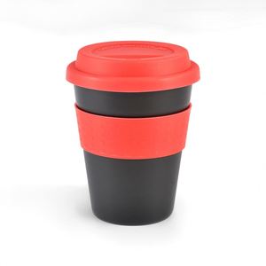 12OZ <b>Bamboo</b> Fiber Travel Mug Wheat <b>Straw</b> Coffee Cup with Cover Disposable Reusable Plastic for Water Coffee Great Gift Idea - Product Image 4