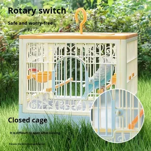 Plastik Kuş Kafesi Papağan Villası Geniş Alan Nefes Alabilen Katlanabilir Açık Hava Gözlem Kafesi Evcil Hayvan Malzemeleri - Product Image 1