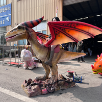 Pterosaure animatronique électrique mécanique réaliste, modèle de dinosaure à chevaucher pour parcs d'attractions, utilisation en extérieur et en intérieur, centre commercial