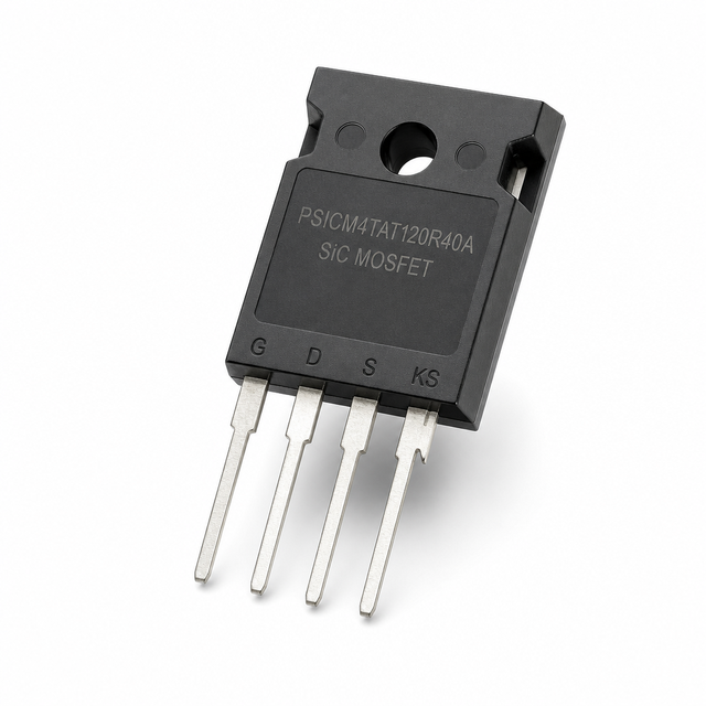 PSICM4TAT120R40A 1200V 40mΩ SiC MOSFET TO-247-4L Silicon Carbide Power Switch for Solar Inverter DC-DC Converter