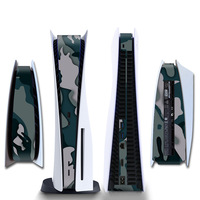 Autocollant camouflage coloré pour PS5, autocollant anti-rayures pour la partie latérale de la console, autocollant pour PlayStation 5