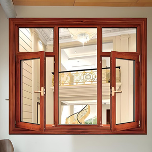 Puertas de madera revestidas de aluminio y <span class=keywords><strong>para</strong></span> cerrar el balcón y el solárium, hechas a medida de suelo a techo - Product Image 6