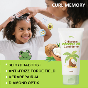 Shampooing et revitalisant nourrissant à l'huile de coco naturelle pour enfant, hydrate les <span class=keywords><strong>cheveux</strong></span> <span class=keywords><strong>bouclés</strong></span> secs, doux sans larmes - Product Image 4