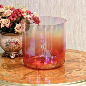 Crystal Soul 7-8,5 pulgadas Classic Seven Chakras Red Crystal Singing Bowl Sets Meditación Alchemy Bowls Fuente Fabricante - Product Image 6