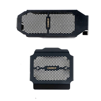 Protection de radiateur de moto avec grille de protection pour refroidisseur d'huile, motif Scrambler, anti-éclats de pierre, accessoire de système de refroidissement modifié