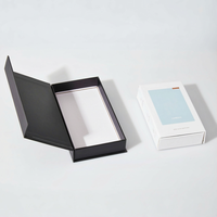 Boîte d'emballage en carton noir et blanc avec logo personnalisé, nouveau design, pour étui de téléphone portable, boîte d'emballage pour étui de téléphone