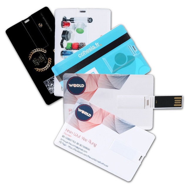 Cheap Custom Your Logo USB Memory Card 128mb-128GB USB Stick Pendrive Credit Card 2.0 Pen Drive Card Promotional USB Flash Drive