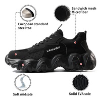Chaussures de sécurité à semelle extérieure légère en EVA de marque LAnoudun chaussures de sport de sécurité quatre saisons anti-smash et anti-crevaison