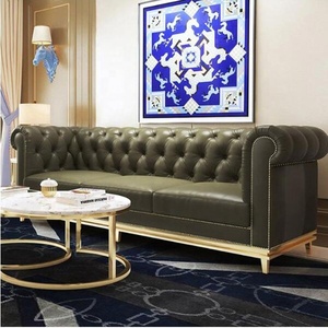 Di alta Qualità di lusso <span class=keywords><strong>moderno</strong></span> in metallo ottone miglior <span class=keywords><strong>blu</strong></span> divano in pelle set di mobili <span class=keywords><strong>soggiorno</strong></span> - Product Image 3