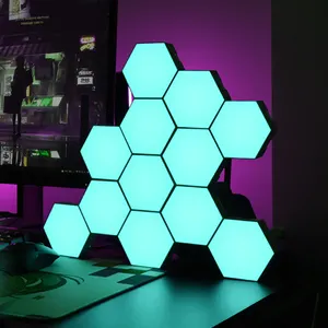 新产品创意量子触摸灯游戏室墙壁装饰模块化小夜灯