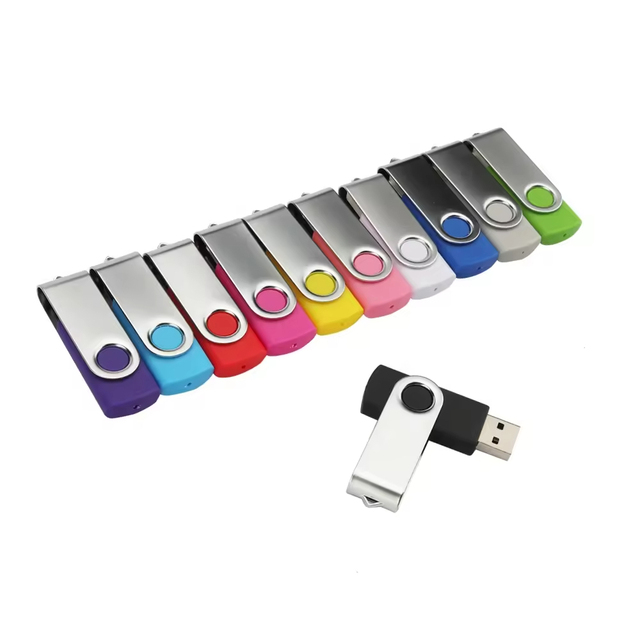 16GB USB 3.0 Interface Metal Material Swivel Type High Quality Customized Logo Printing Key Pen Drive One Side Customized Logo