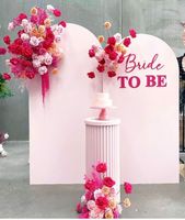 Arche de mariage blanche personnalisée en PVC Chiara, support mural durable pour scène événementielle et décoration florale