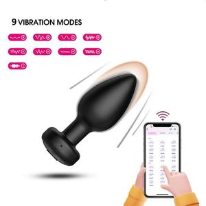 Erwachsenen-Sexspielzeug mit Silikon-Vibration für den Anus mit Fernbedienung 10 Vibrationsmodi für das Anal-Spielzeug. - Product Image 4