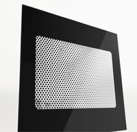 Panel de vidrio para horno microondas endurecido de diseño personalizado de alta calidad, Panel de puerta de horno eléctrico, vidrio de pantalla de seda de alta temperatura