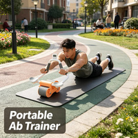 Rodillo Abdominal para Entrenamiento de Pérdida de Grasa en Adultos, Herramienta Automática de Rebote para Ejercicios Abdominales, Adelgazamiento de Cintura y Moldeamiento Corporal
