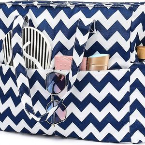 Bolsa de Playa Impermeable de Poliéster Ecológica, Práctica y Elegante, con Dos Asas, Amplia y Duradera, para la Playa, el Sol y las Aventuras (Muestra Gratis) - Product Image 1