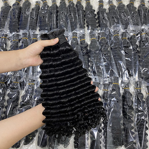 RXHAIR 10A onda profonda alla rinfusa capelli umani per intrecciare accessori per capelli all'ingrosso misti all'ingrosso capelli intrecciati alla rinfusa senza trama - Product Image 1