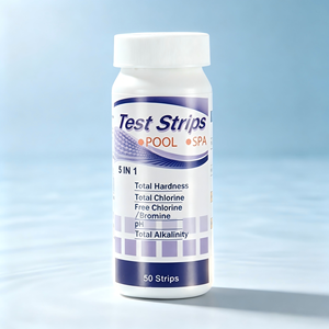 Bandelettes de <span class=keywords><strong>test</strong></span> 5-en-1 pour piscine et spa, 50 unités, résultats rapides : dureté totale, chlore total, chlore libre/brome, alcalinité totale - Product Image 3