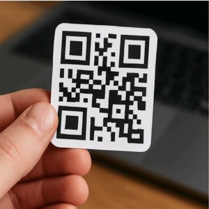 Autocollant en vinyle rectangulaire résistant à la décoloration, bords renforcés, impression numérique, vernissage mat, codes QR pour Facebook Instagram - Product Image 5