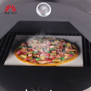 Keyong Vertical Charcoal Pizza Oven 62x50x44cm Trolley Outdoor BBQ Oven For Backyard Villa Use - Product Image 3