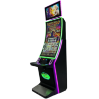 Gabinete de Juego Giratorio Ajustable con Monedas para Entretenimiento Interior, Metálico, 1 Español, Japonés
