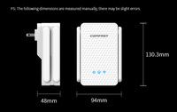 OEM/ODM Comfast Popular 2,4G 5Ghz 3000M Inalámbrico de largo alcance TP Link Señal Wifi Repetidor Wi Fi Amplificador Booster Wifi Extender
