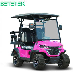 โรงงานผลิต BETETEK รถกอล์ฟ 4 ที่นั่ง พร้อมเบาะแบบพลิกได้ แบตเตอรี่ลิเธียม 48V สำหรับสนามกอล์ฟ สำหรับถนนที่ไม่เป็นสาธารณะ - Product Image 1