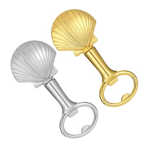 Ouvre-bouteille en forme de coquillage en alliage de zinc, cadeau de fête - Product Image 4