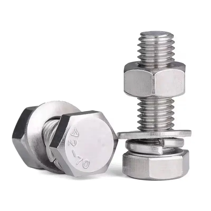 Thép Không Gỉ Hex Bolt Din 933 Hexagon Bolt Với Thread Bolt Nut 16X55 Galvanize M36 X 100