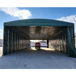 Foldable <b>tent</b> with sliding sunshade A portable folding canopy, UV-resistant, water and moisture-proof garages Refugee shelter - Product Image 1