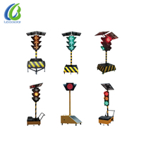 Feux de circulation temporaires de 300 mm, mobiles, à énergie solaire, étanches IP54, batterie 100 Ah, mode de fonctionnement LED personnalisable, fabricant