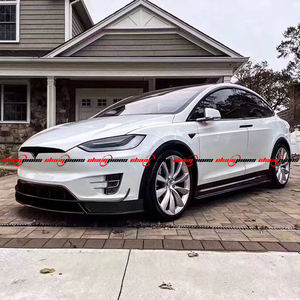 ชุดแต่งคาร์บอนไฟเบอร์คุณภาพสูงสำหรับกันชนหน้า-หลัง ปีกหลัง และครอบกันชนหลัง สำหรับรถยนต์เทสล่า โมเดล <span class=keywords><strong>X</strong></span> รุ่นดัดแปลงจากโรงงาน Revozport สีดำใหม่ - Product Image 3